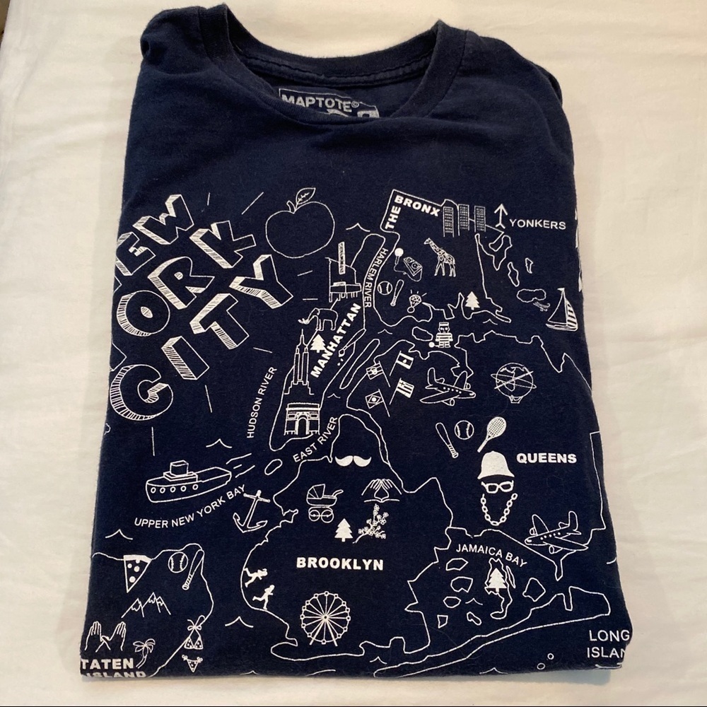 Mapnote NYC Map Tee T-shirt